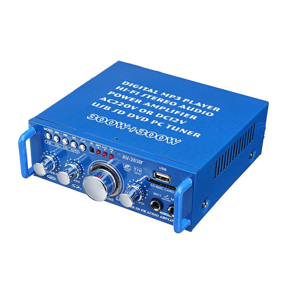 Stereo Card Insert Audio MP3 Format HIFI News Amplifier FM Radio Sound Bluetooth Universal Music Car Dual Channels