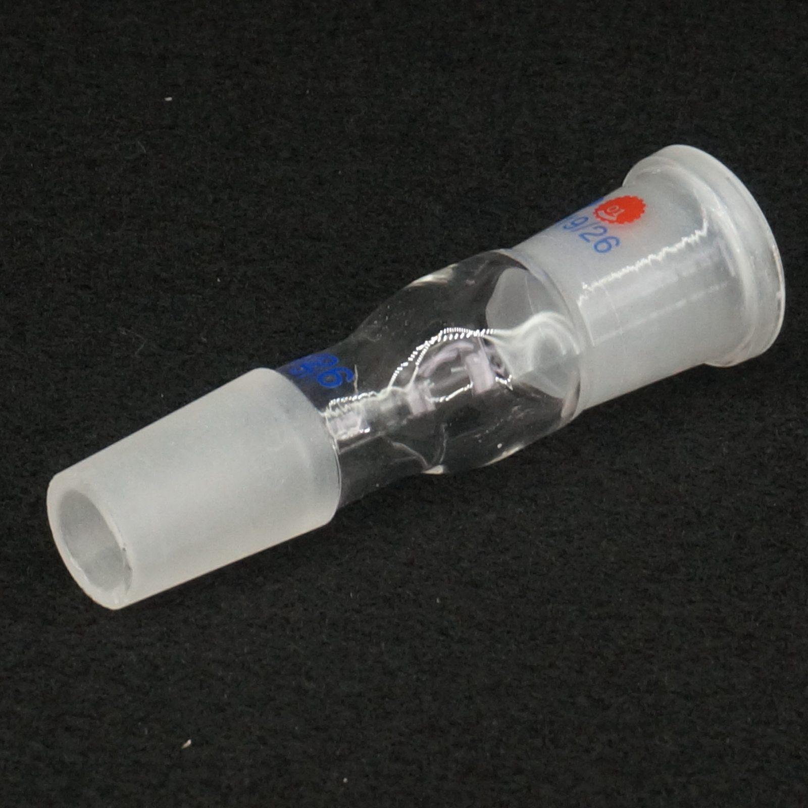 19/26 Female Joint to 19/26 Male Stopper Joint Lab Glass Reducing Transfer Adapter Glassware