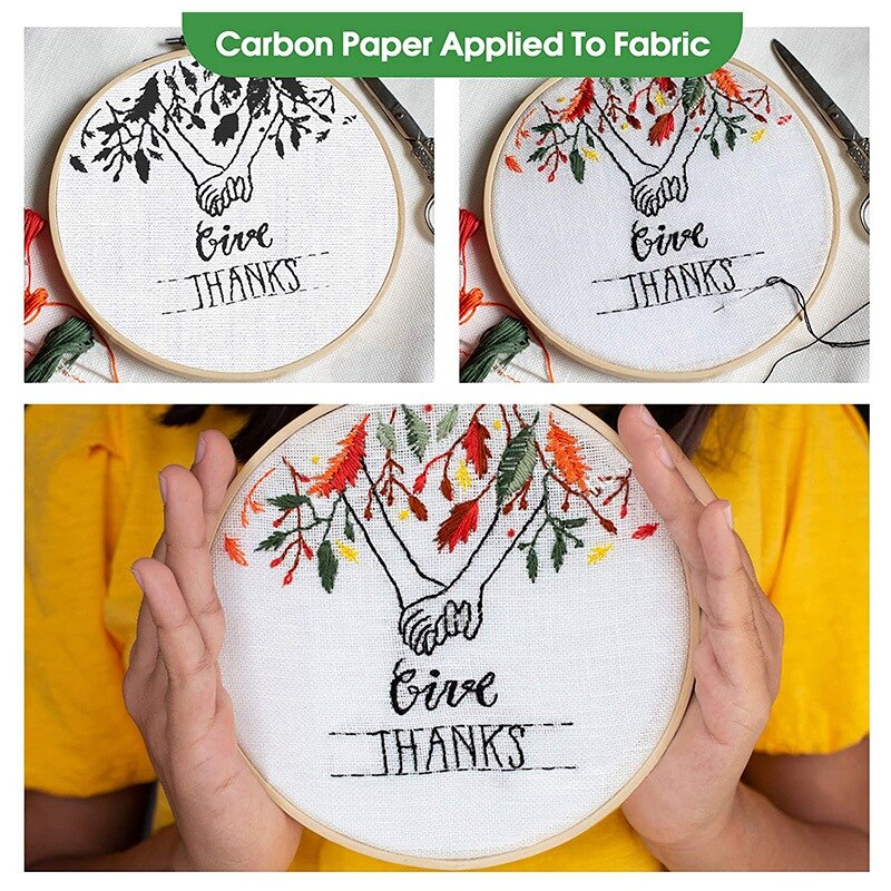 205 Sheets Carbon Paper Sheets, Carbon Copy Paper with 5PCS Embossing Stylus for DIY Woodworking, Paper, Canvas(A4 Size)