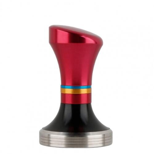 58mm Espresso Tamper Easy to Use Flat Base Stainless Steel Manual Barista Coffee for Home: Red
