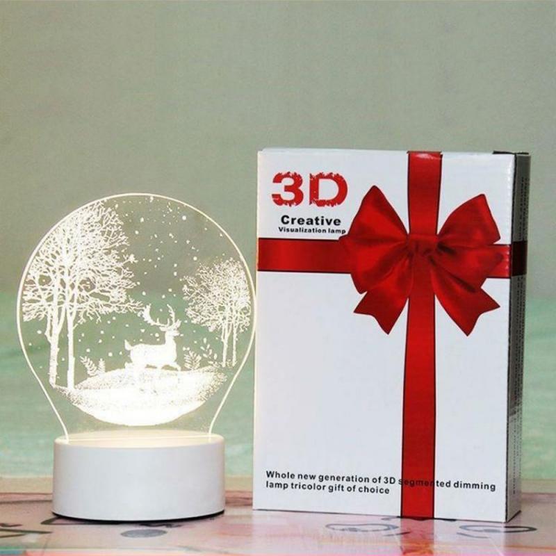 Love Pattern Acrylic 3D Night Light Pattern Acrylic LED Night Light Various Styles Bedroom Mild Light