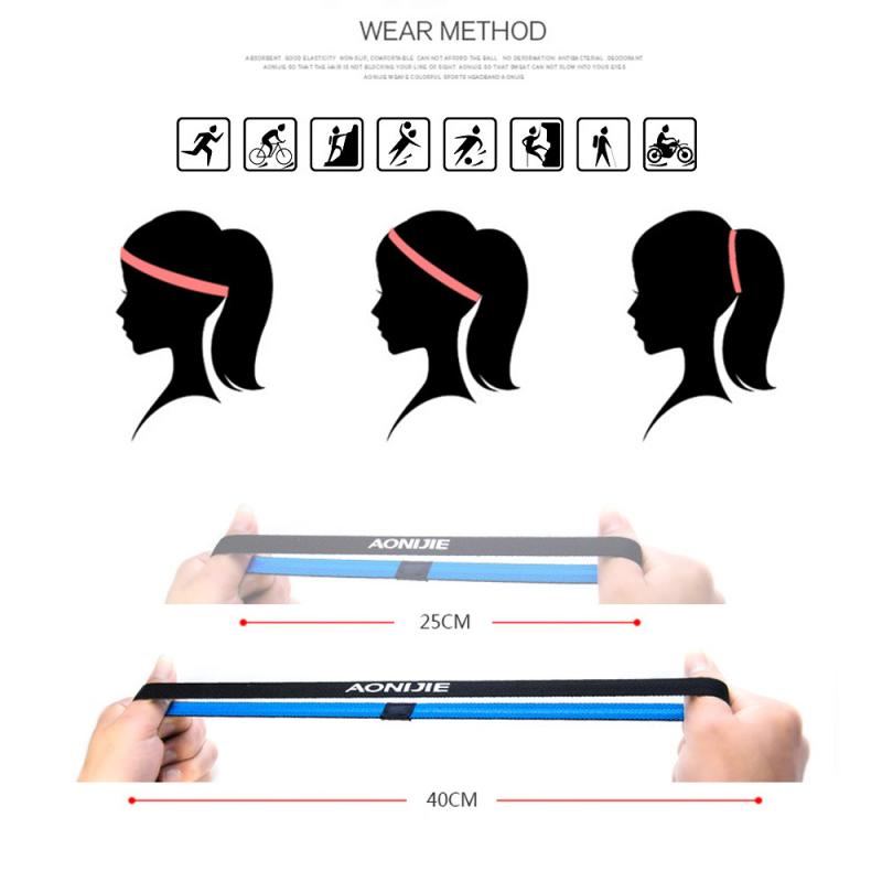1 stuk sport hoofdband zweetband sport unisex sportschool zweetband hardlopen basketbal yoga elastische haarband sport veiligheid