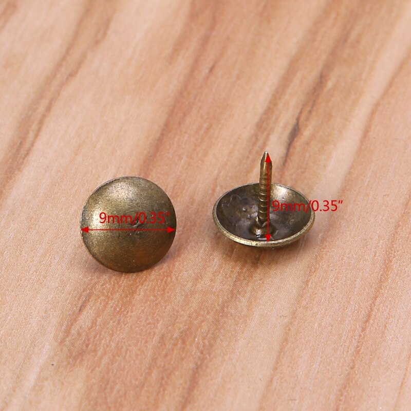 100 sztuk antyczny mosiądz brąz uniwersalna pinezka robić tapicerki na prezent torba na wino skrzynka sofa dekoracje