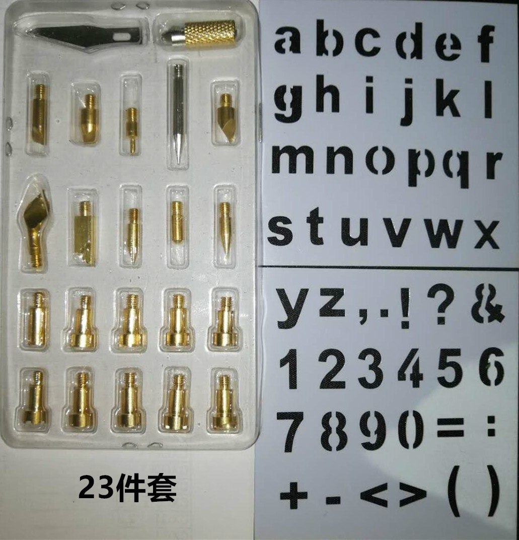 Cabezal pirográfico para estampado en , herramienta de pirograbado de calabaza hecha a mano, para tallado de cuero