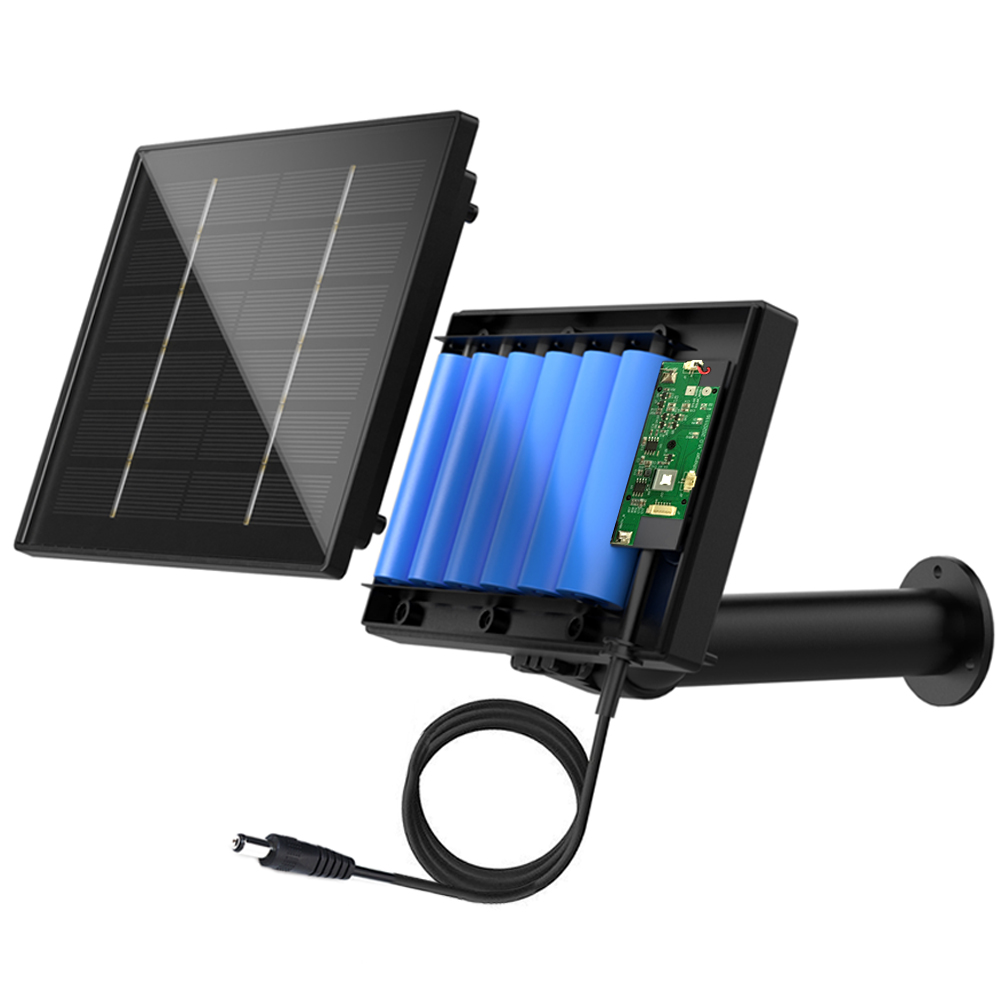 D4 5V 6V Solar Batterijlader Voor Beveiligingscamera Draagbare Zonne-energie Bank Met DC 5521 Uitgang 4W Zonnepaneel Batterijlader