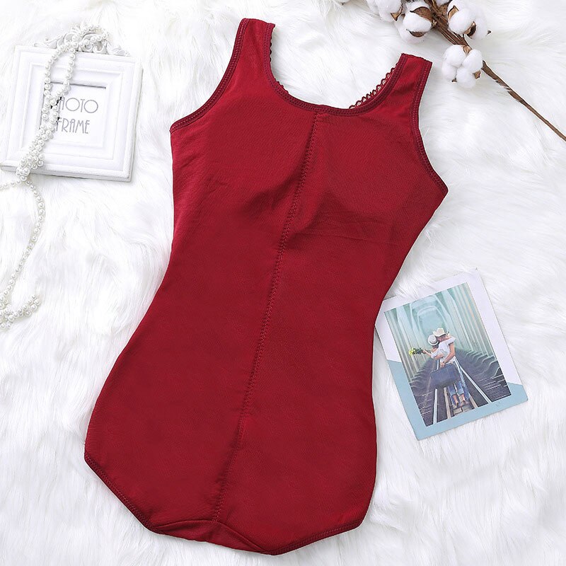 Plus Size Women&#39;s Slimming Underwear Winter Plus Velvet Thermal Bodysuit Sexy Body Shaper With Push Up Chest Pad Shapewear