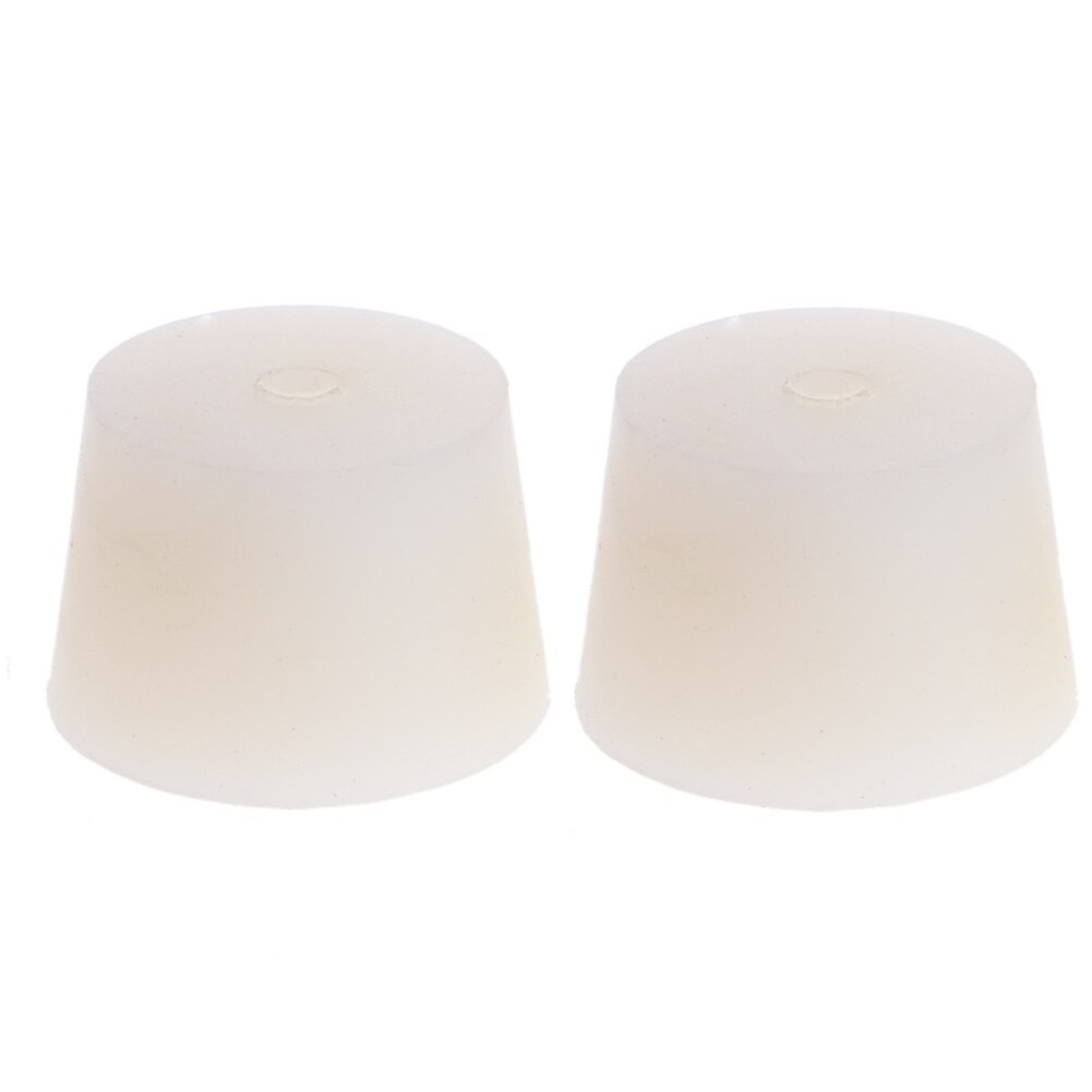 2 Pièces Silicone Bouchon En Caoutchouc Avec Trou Sas Barboteur Vanne Vin Bière: Grey
