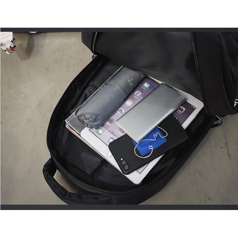 Chłopcy plecak szkolne torby dla nastolatków mężczyźni plecak student czarny nylon o dużej pojemności młodzież zwykły Szkoła Wyższa styl Bagpack duża