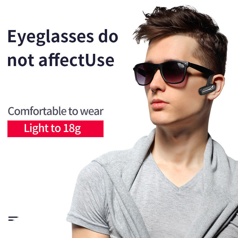 Bluetooth  v5.0 oordopjes draadloze hoofdtelefoons ruisonderdrukking waterdichte sportheadsets met microfoon oordopjes pk beengeleiding