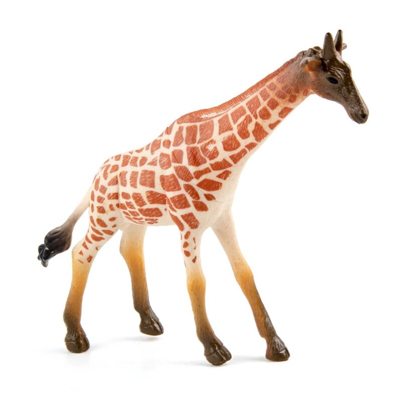 Animal Figures Realistic Animal Wildlife Animals Cake Toppers Set for Kids with Zebra/Polar Bear/Elephant/Tiger/Lion: giraffe