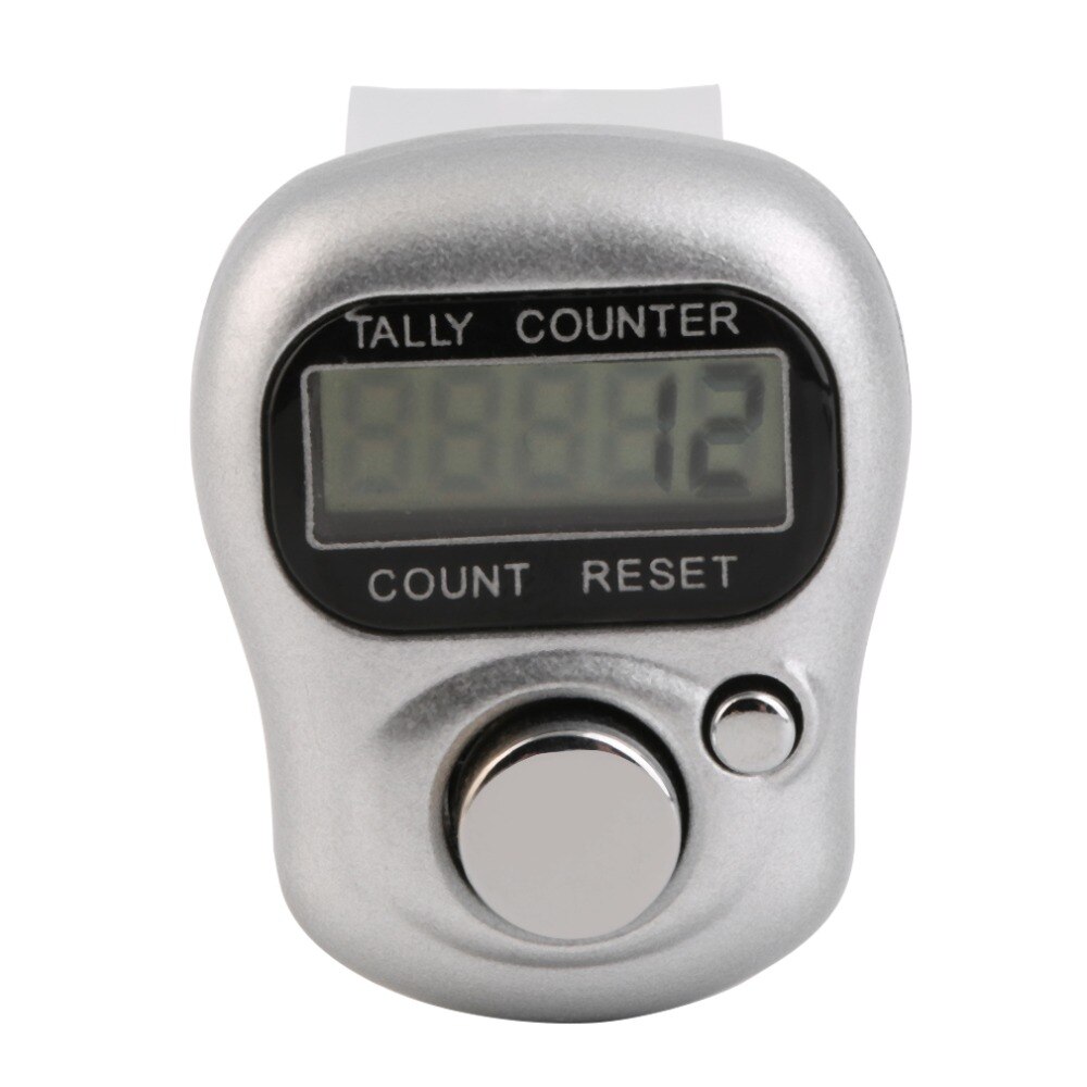 Mini Hand Held Digit LCD Electronic Digital Golf Finger Tally Counter Sports Gym Fitness Prayer Counting Walk Golf Equipment