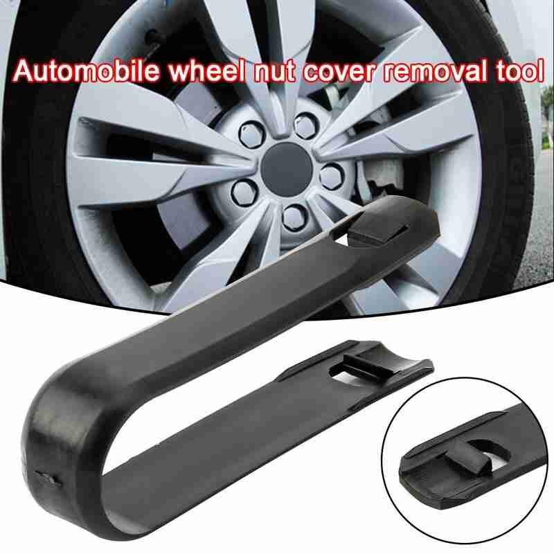 1pcs Automobile Wheel Nut Cover Removal Tool Mini Portable Wheel Repairing Bolt Nut Tools Alloy Black Tweezers F0O2