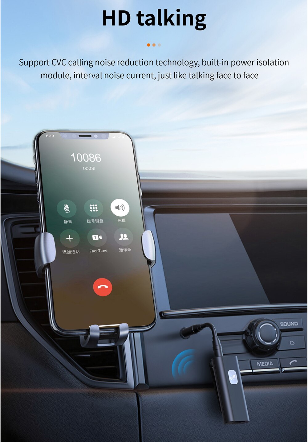 Bluetooth-Compatibele Ontvanger 5.0 Wireless Audio Adapter Ondersteuning Microfoon 3.5Mm Aux Adapter Met Batterij