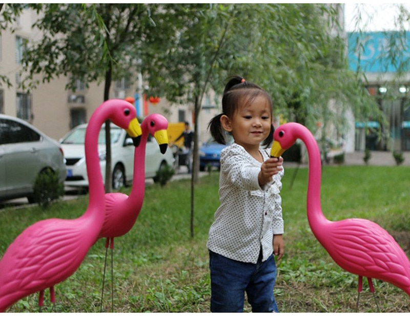 Esterno di Plastica di Simulazione Fenicottero Decorazione per Il Giardino Festival Cerimonia Nuziale Del Partito di villa giardino arredamento