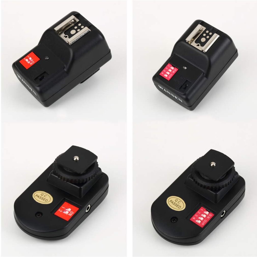 Wireless 4 Kanalen Praktische Flash Trigger Zender Met 2 Ontvangers Set Voor Nikon Voor Canon PT-16GY Nikon, Canon ZC954700