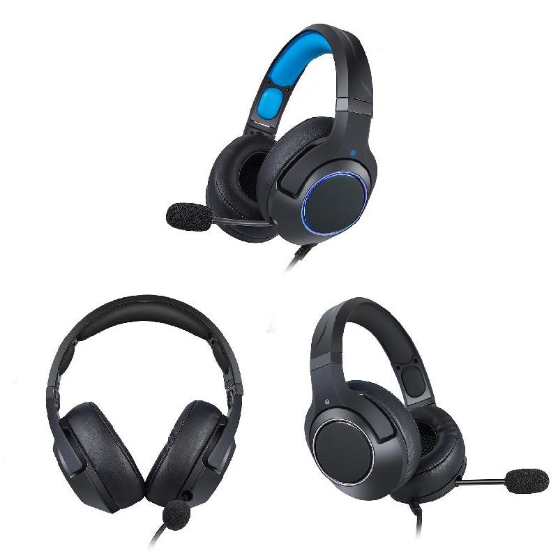 Computer Gaming Headset RGB Glowing Adjustable Size Headphone with Mic for PC Laptop DU55