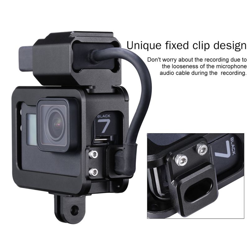 V3 Pro Metalen Vlog Camera Kooi Geschikt Voor Gopro7 Nuttig Camera Kooi Met Dual Koude Schoen Microfoon Adapter Mic kabel