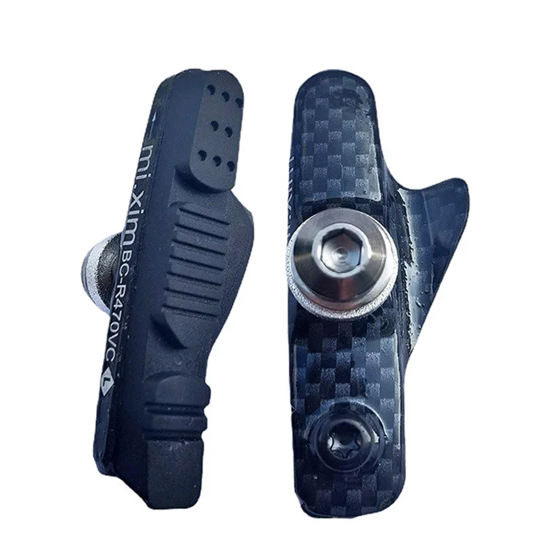 Racefiets remblokken Voor Velg C Rem CNC Fiets Remmen V-Brake Houder Schoenen Rubber Blok Duurzaam Fietsen Accessoires: Bordeaux