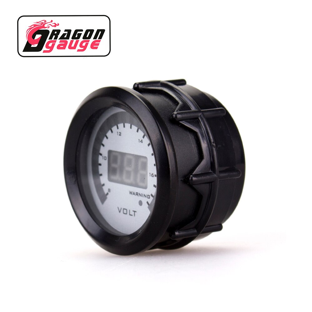 Voldragon 」 2 "52mm voltímetro de coche medidor de voltaje pantalla gráfica Digital 8 ~ 18V Venta de fábrica 12 voltios instrumento de modificación de coche