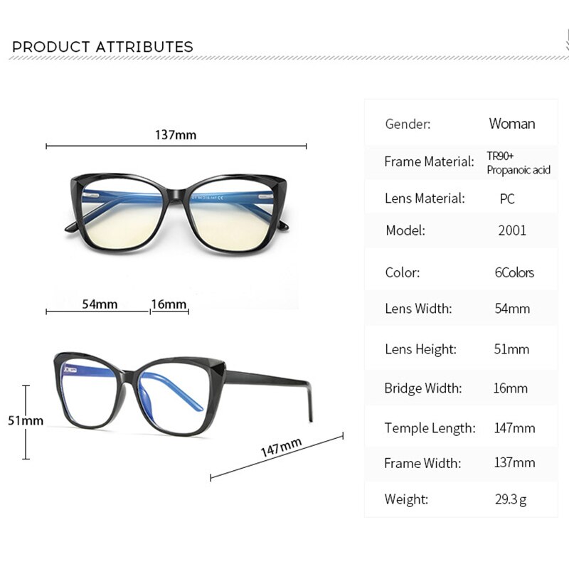 ¡Novedad de ! Gafas de ordenador Simvey con filtro de luz azul, lentes transparentes TR90, gafas de protección de luz azul grandes para mujer, gafas antiazules de gran tamaño