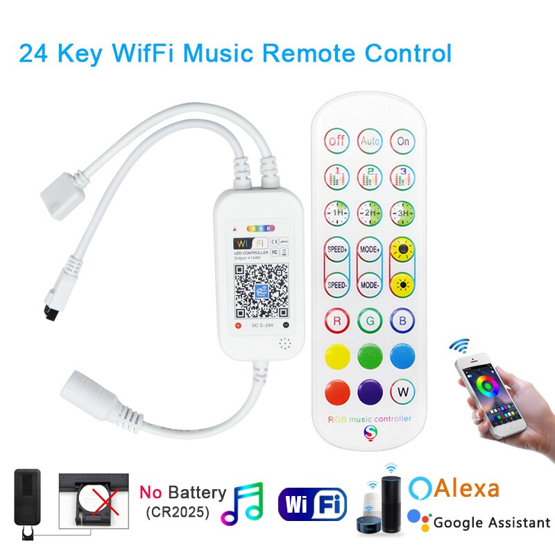 Bluetooth DC 12V 24V Bluetooth Wireless Controller RGB IR Wifi Bluetooth LED Controller for 5050 2835 RGB led strip