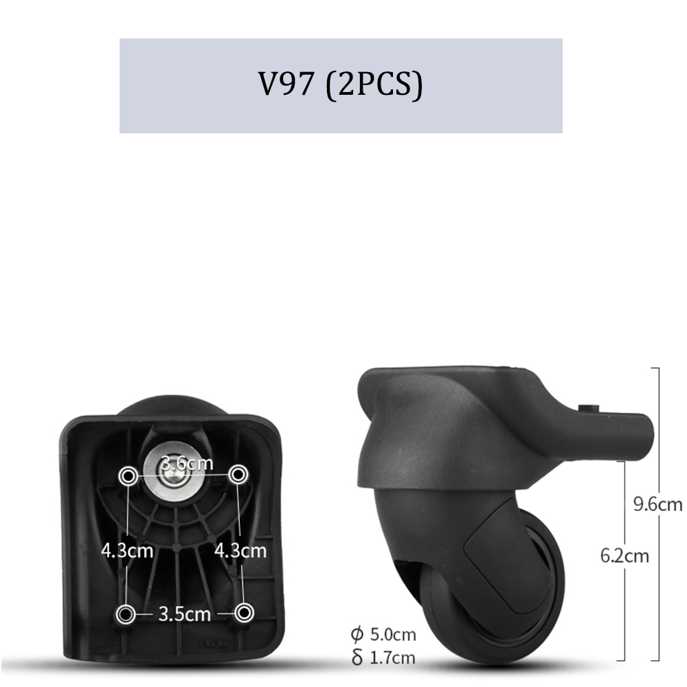 Suitable For Samsonite Suitcase Wheel Replacement Trolley Case Pulley Suitcase Casters Durable Password Box Wheel Repair Parts: SKY BLUE
