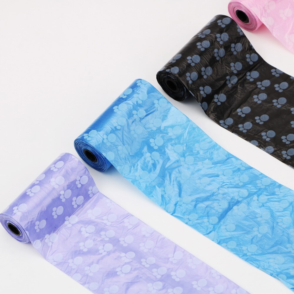 2 Rolls 30 Pcs Cat Dog Poop Bags Home Clean Refill Garbage Bag Degradable Outdoor Pet Waste Clean Poop Bags Printing Pet Supply