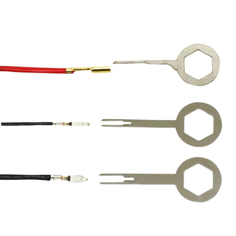 Ferramenta p/ remoção plug terminal automotivo, acessórios para extração de conector, engaste, fio elétrico, pino, chave, 18 peças