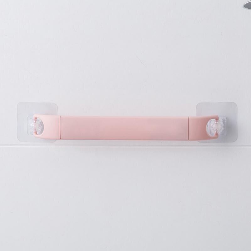 Kitchen All Purpose Storage Rack Adjustable Bathroom Towel Bar Shelf Self-adhesive Rack Holder Toilet Roll Paper Shoes Hanger: 2