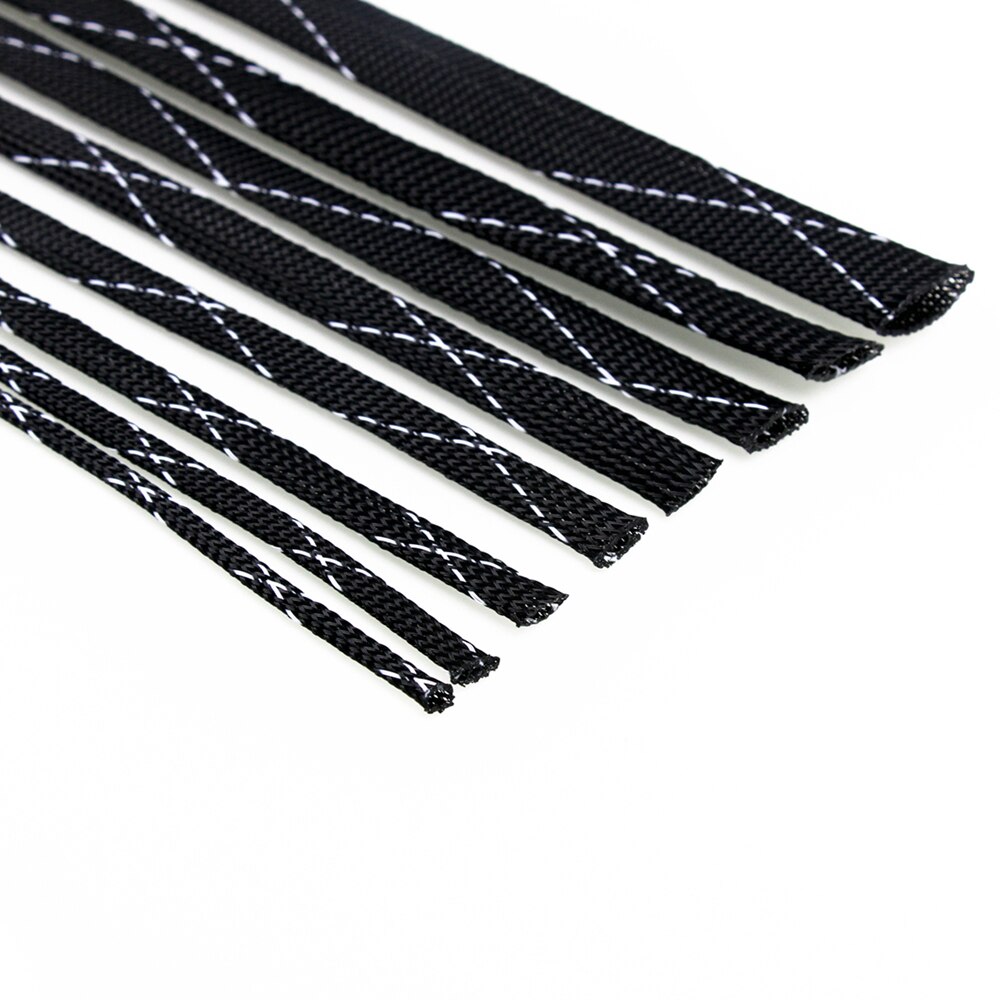 5/10M Insulated Braid Sleeving 2/4/6/8/10/12/15/20/25mm Tight PET Wire Cable Protection Expandable Cable Sleeve Wire Gland