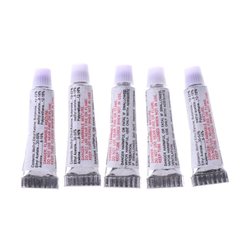 5Pcs Pvc Lijm Opblaasbare Reparatie Lijm Buis Patch Zwembad Boot Yoga Bal