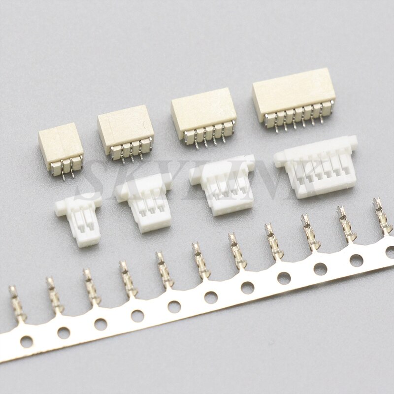 10 einstellen JST SH 1,0 Stecker 1,0mm Tonhöhe SMT Horizontale Buchse + Gehäbenutzen + Endgeräte 2P 3P 4P 5P 6P 7P 8P 9P 10P 11P 12P