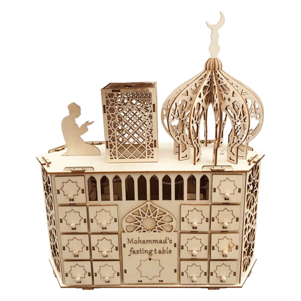 Ramadan nedtællingskalender eid mubarak slik nedtælling diy kalender træ lille skuffefest dekoration