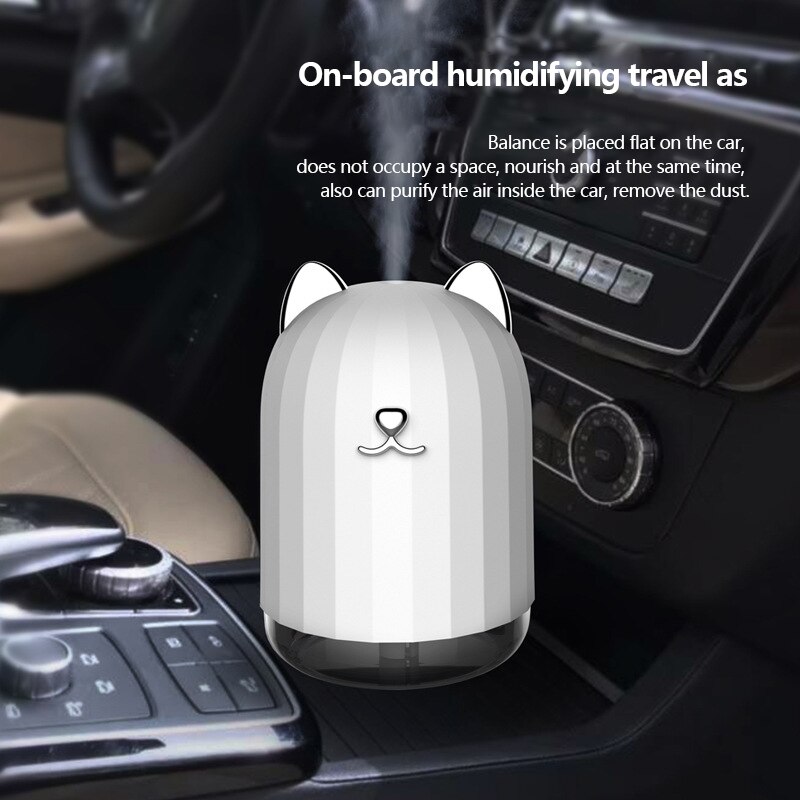 Usb bärbar mini luftfuktare diffusor purifier aromaterapi atomizer med lätt uppladdningsbar eller batteriström