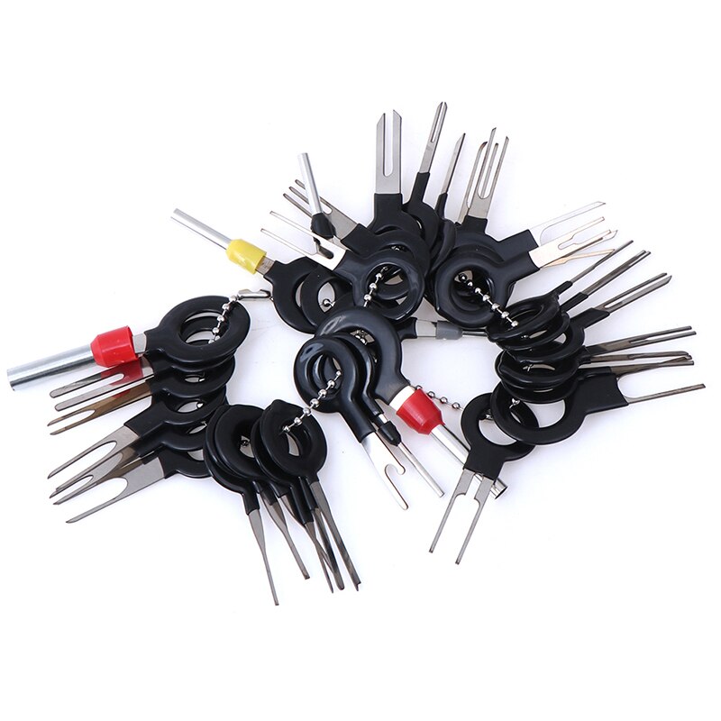 Auto Plug Printplaat Kabelboom Terminal Extractie Pick Connector Gedemonteerd Pin Terug Naald Verwijder Tool Kit