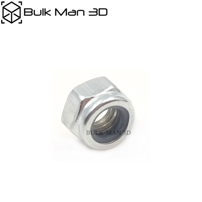 50pcs M5 Nylon Lock Nut,Locking Nut,Self Lock Nut,Stainless Steel Self Locking Hex Nuts for CNC 3D Printer