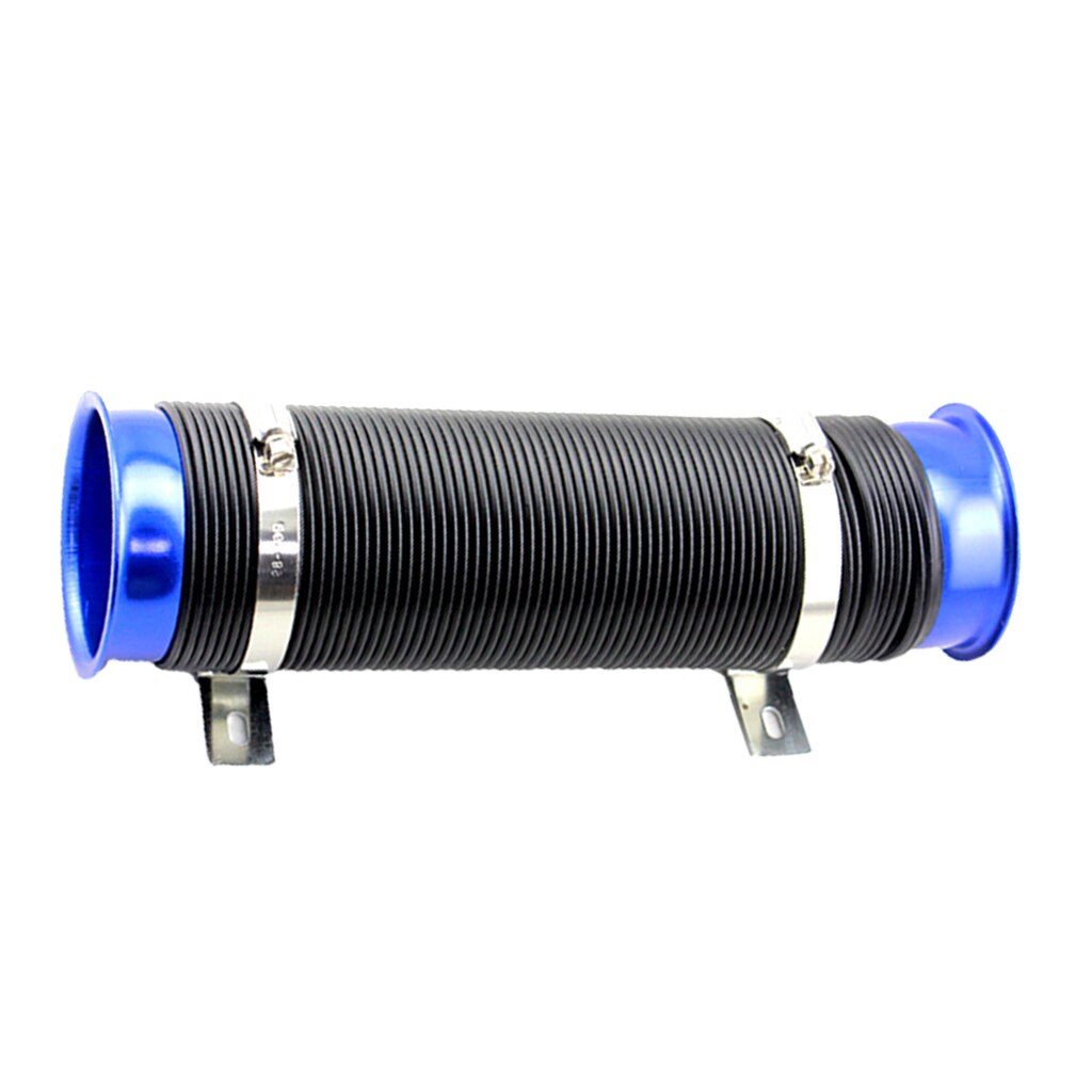 Air Intake Hose Tube Intake Duct Replaces, 3 Inch (76mm) Adjustable Flexible Car Turbo Cold Air Intake System Hose Pip: Blue