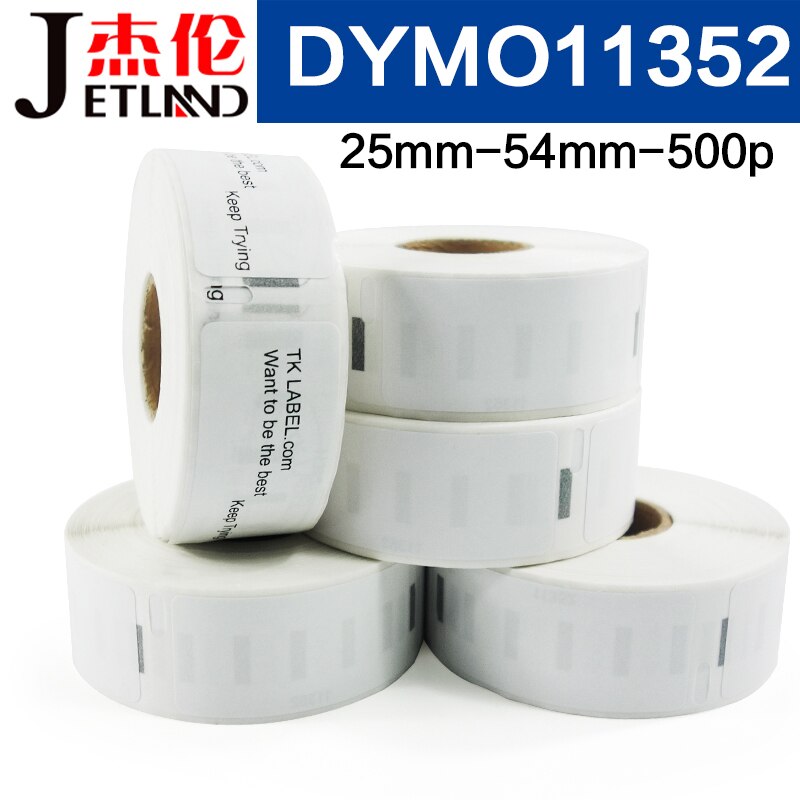 Dymo termisk etikett strekkode selvklebende etikettpapirklistremerke kompatibel med etikettskriver  lw450 4xl 1744907 99014 11352 54 56