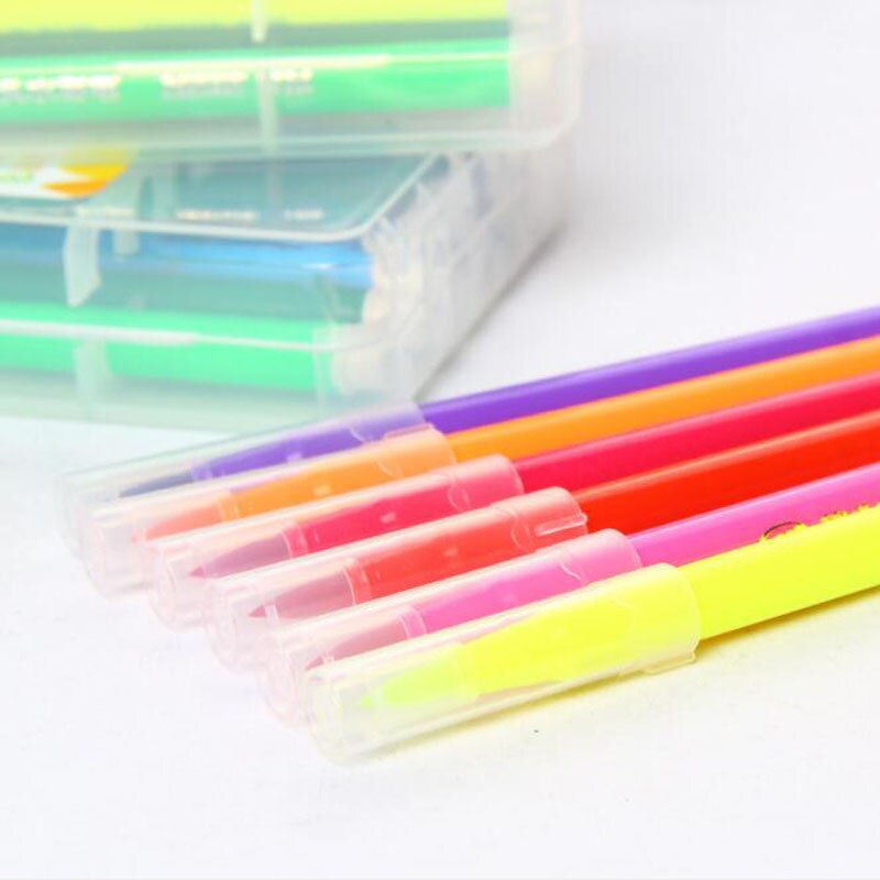 Soft Head Watercolor Pen Washable Watercolor Pen Not Dirty Hand Brush 12 Color Pen Set Painting Pen