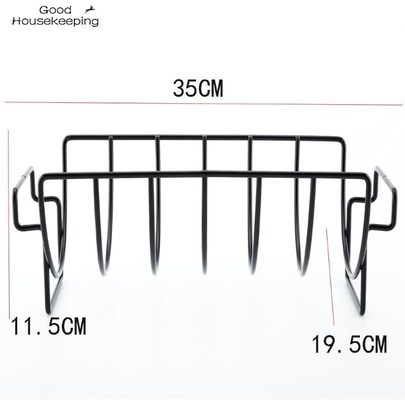 Non-stick Rib Plank Stand Barbecue Rib En Gebraden Rack Rvs Grillen Bbq Kip Rundvlees Ribben Rack Grillen mand