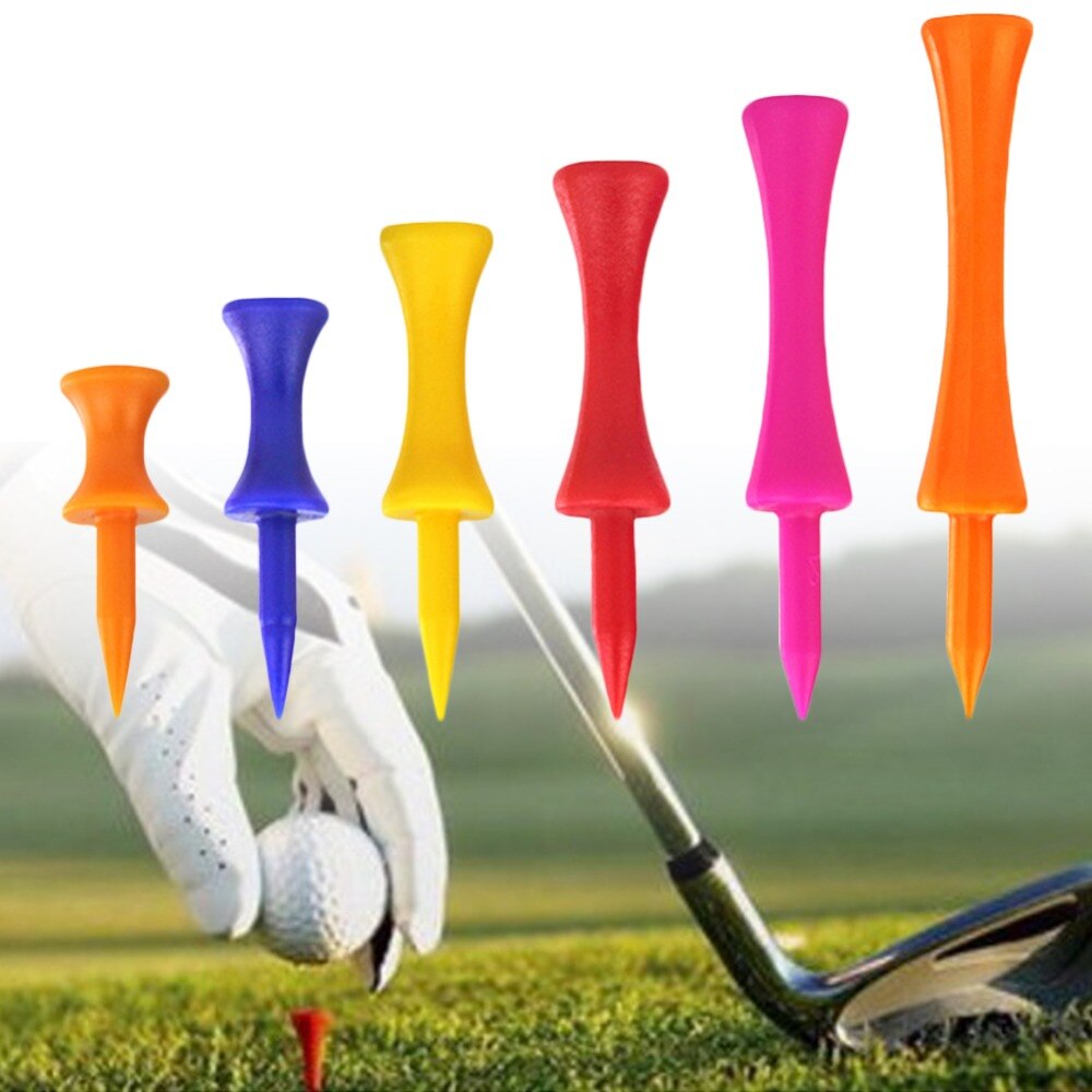 5 kpl värikäs muovinen golf -tee -askel alaspäin valmistunut linnan tee -korkeudensäädin 20mm halkaisija golf -tarvikkeille  #281460