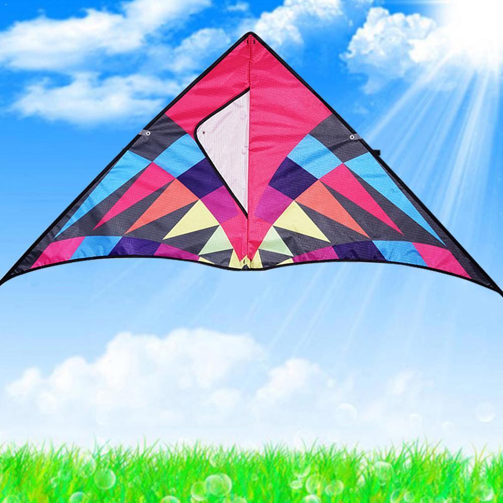 Kleurrijke Regenboog Kite Nylon Ripstop Vliegende Speelgoed Kite Line Controle Kite En Met Parafoil Windzak Vliegende Goede Dragon Kite B c8V2