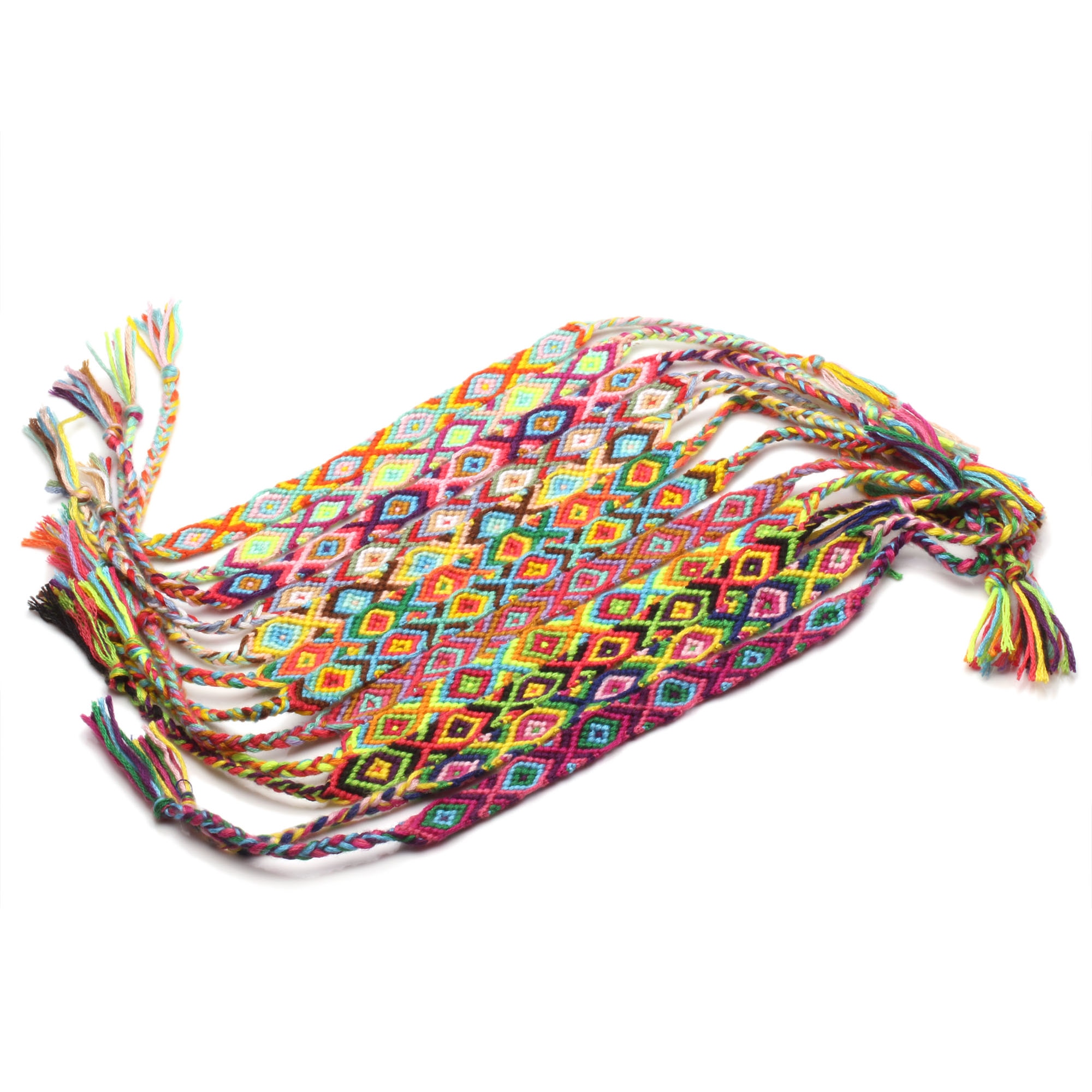 Boho Kleurrijke Borduurgaren Handwoven Mode Vriendschap Armband Vrouwen Meisje Chic Zomer Surfer Vervaardigd Sieraden