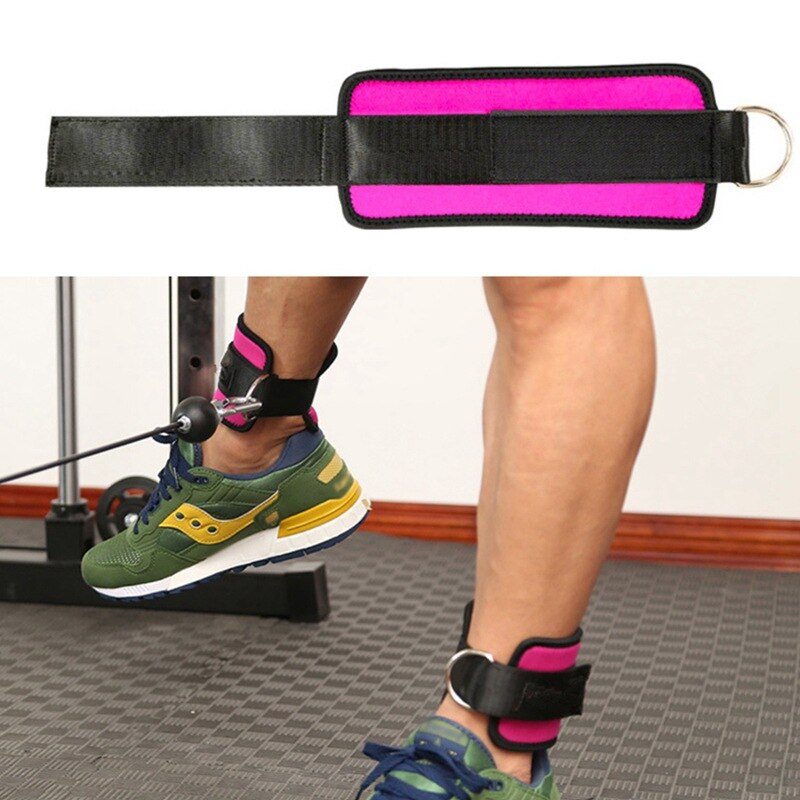 1 uds/2 uds Fitness ajustable D-anillo tobillo Pie de apoyo de tobillo Protector gimnasio pierna polea con hebilla deportes Protector para pies