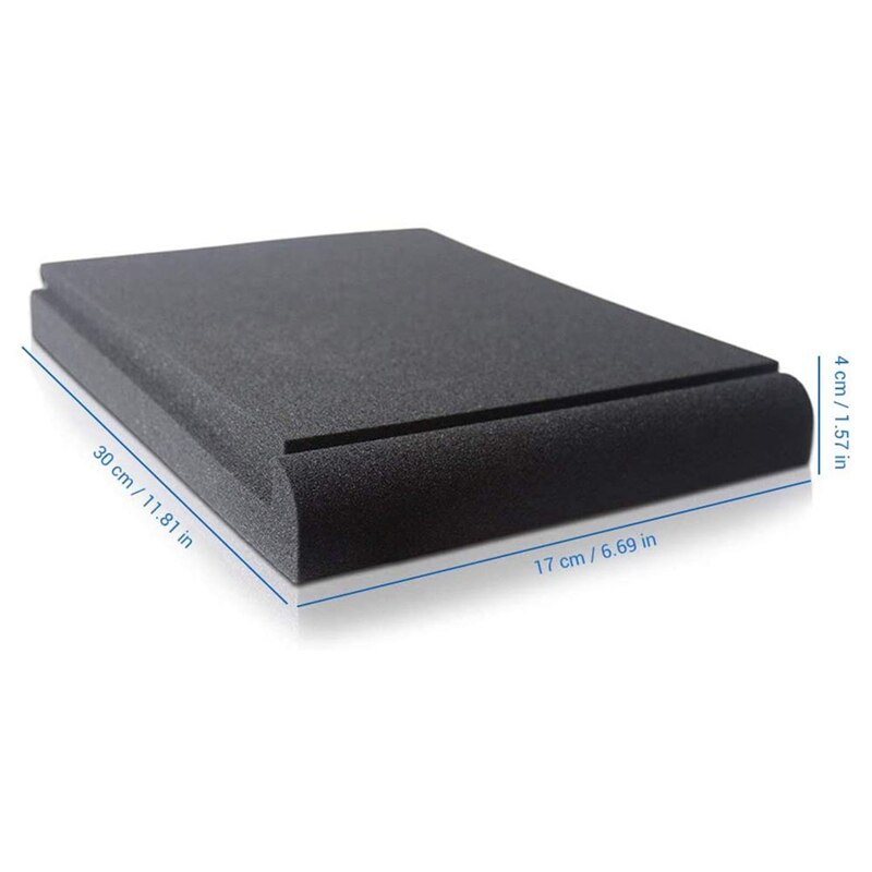 1 set geluidsdichte pads studio monitor isolatie pads hoge dichtheid studio monitor isolatie pads voor 5 inch luidsprekers
