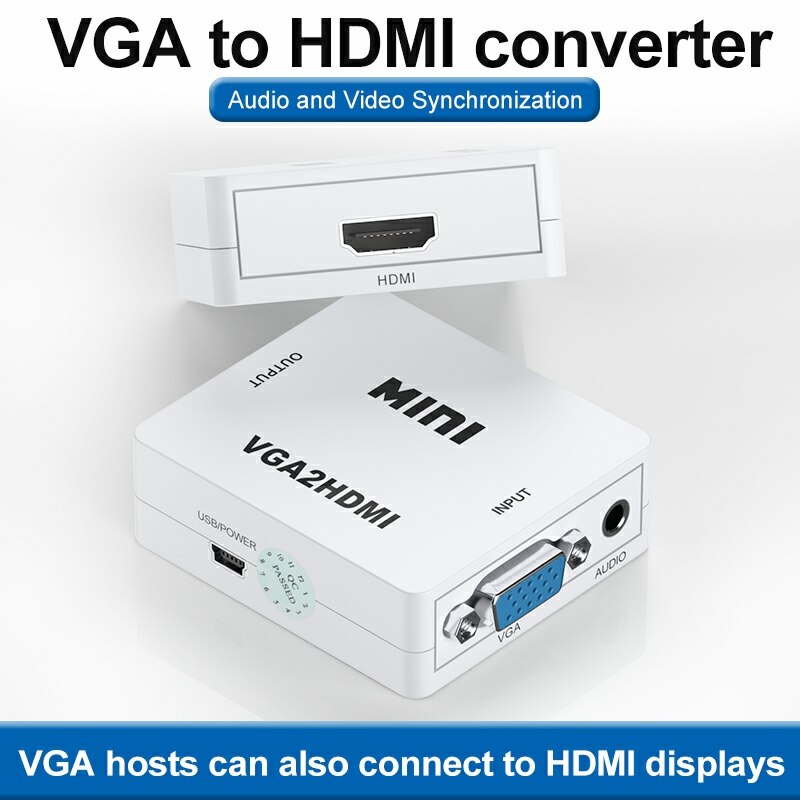 VGA to HDMI Adapter 1080P