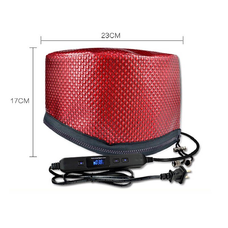 Elektrische Verwarming Föhn Cap Timing Verstelbare Temperatuur Met Lcd Monitor Verdamping Cap Steamer Cap Voor Thuis Barbershop U