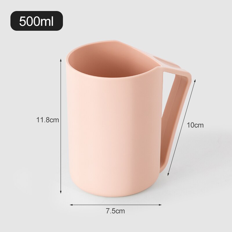 Bathroom Simple Plastic Toothbrush Cup Travel Portable Mouthwash Cup Brush Teeth Cups Home Garden Bathroom Accessories: Pink