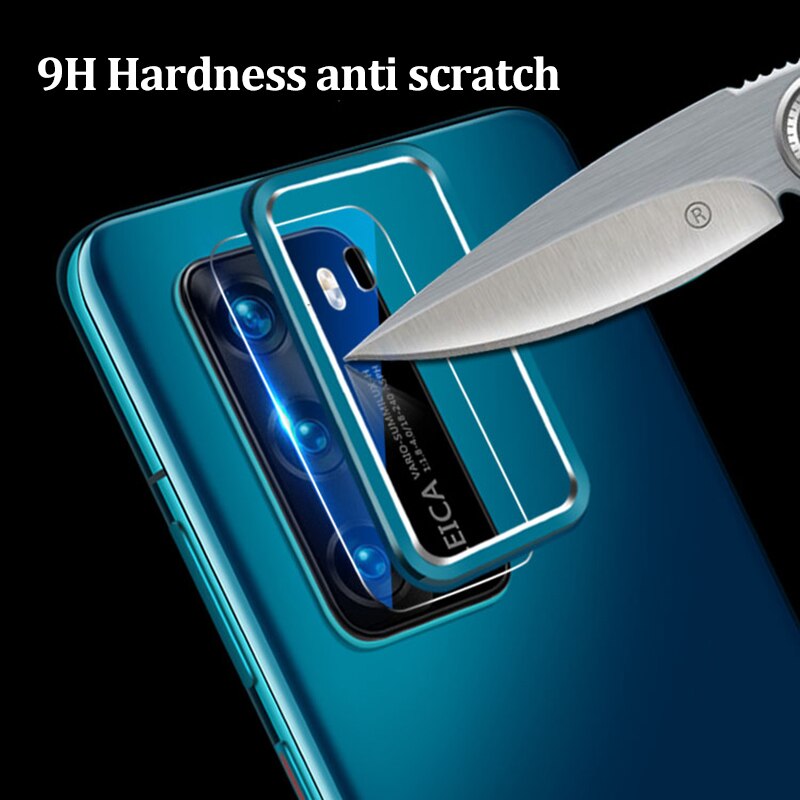 Capinha para huawei p40 pro p40 caso câmera traseira lente de vidro protetor de tela capa em huaweip40 pro p 40 p40 casos anel de metal pára-choques