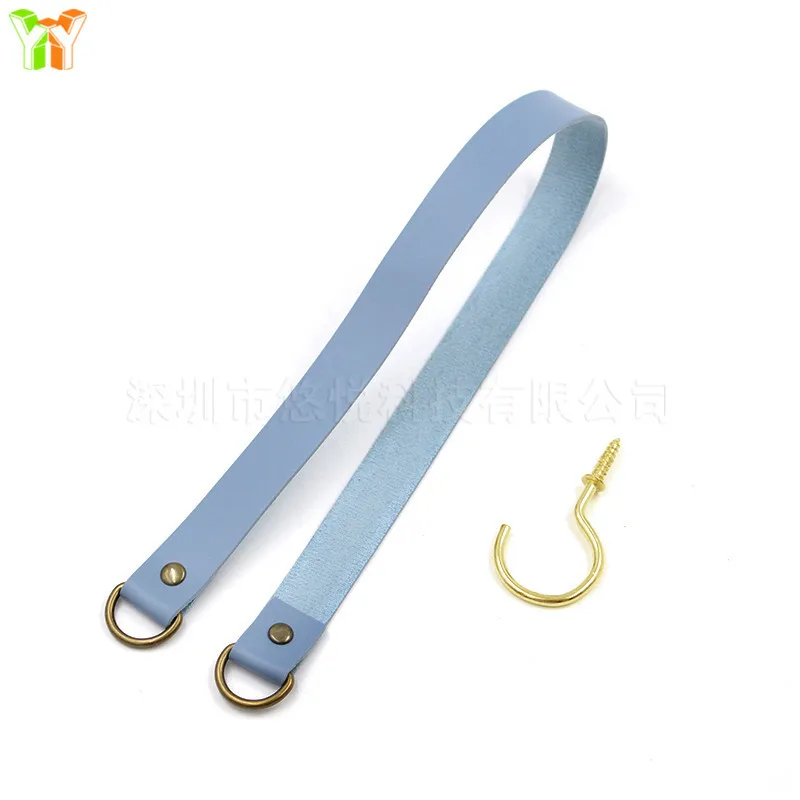 Lederen Gordijnband Achterkant Gordijnhouder Clip Gesp Touw Hotel Huis Decoratieve Kamer Accessoires Gordijn Tieback: Sky Blue
